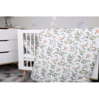 2 -dílná bavlněná souprava -  povlečení do postýlky  PREMIUM  120x 90 cm   BABYM LESNÍ SVĚT - POLANA 