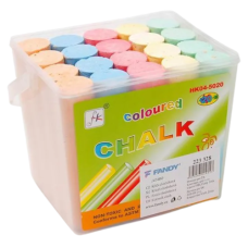 Barevné kulaté křídy na chodník SIDEWALK CHALK 15 kusů