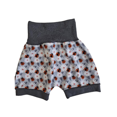 Kojenecké bavlněné  šortky / kraťasy / baggy   ČESKÁ VÝROBA !!!  Stavební stroje  modrá