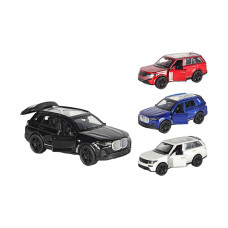 Kovové auto na zpětné natažení s otvíracími dveřmi a kufrem  DIE CAST