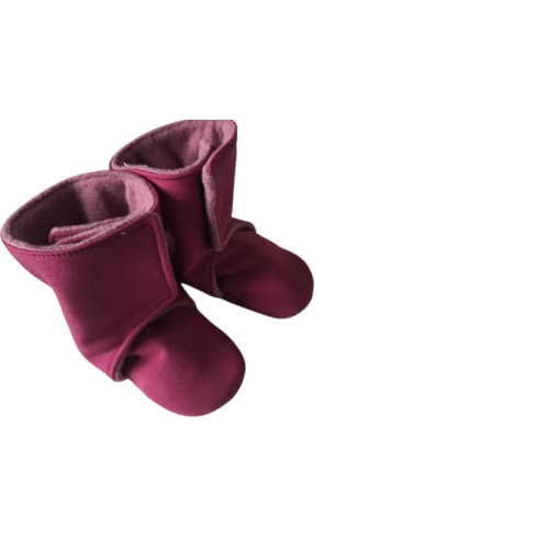 Funkční softshellové capáčky / botičky   s fleecem  ČESKÁ VÝROBA  Fuchsiová