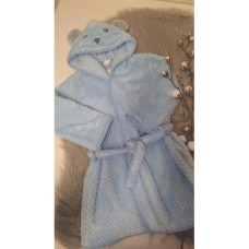 Dětský župan DuetBaby soft  Bear Sv. modrý