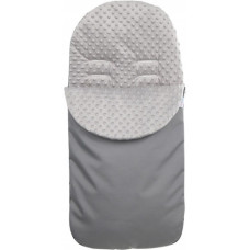 Exkluzivní fusak do kočárku na přechodné období  Minky BABYM Šedá  / šedá