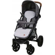 SUPER AIR -  vložka proti pocení do autosedačky a kočárku SUPER AIR Babym Vafle Šedá 