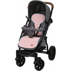 SUPER AIR -  vložka proti pocení do autosedačky a kočárku SUPER AIR Babym Vafle Pudrově růžová