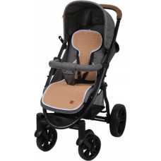 SUPER AIR -  vložka proti pocení do autosedačky a kočárku SUPER AIR Babym Vafle Hnědá
