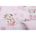 Oboustranný mantinel do dětské postýlky 2v1 Premium 180x30cm   BABYM  Žirafky růžová