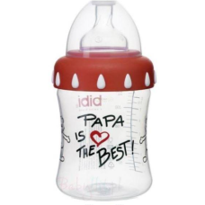 Bibi Kojenecká Láhev Anti-colic Classic Papa Is The Best 250 ml
