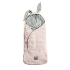 Floo For Baby Fusak / zavinovačka  do autosedačky a kočárku VAFLE Světle růžová