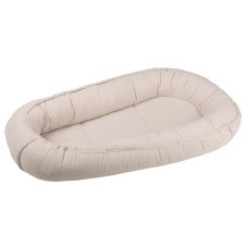 Luxusní oboustranné hnízdečko pro miminko - mušelín  FLOO FOR BABY   béžová