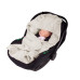 Floo For Baby letní mušelínový fusak / zavinovačka / deka  do autosedačky a kočárku béžová