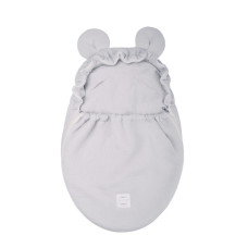 Floo For Baby třívrstvý mušelínový fusak / zavinovačka   do autosedačky a kočárku šedá