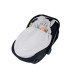 Floo For Baby třívrstvý mušelínový fusak / zavinovačka   do autosedačky a kočárku šedá