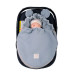 Floo For Baby třívrstvý mušelínový fusak / zavinovačka   do autosedačky a kočárku modrá