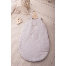 Mušelínový třívrstvý spací pytel FLOO FOR BABY  Šedý