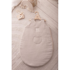 Mušelínový třívrstvý spací pytel FLOO FOR BABY  béžový