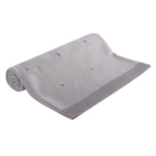  Dětská letní deka do kočárku - acrylová  s  apami  kód 689 Duet Baby  Šedá