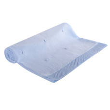  Dětská letní deka do kočárku - acrylová  s  kapkami  kód 689 Duet Baby  modrá