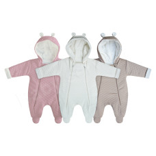 Hřejivá  kombinéza s kapucí a wellsoftovou podšívkou   Baby Service - prošívaná / thermo 