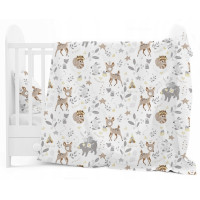 2 -dílná bavlněná soupava povlečení do postýlky  120x 90 cm   Jelínek a jeho přátelé BABYM