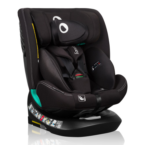 Lionelo Bastiaan One autosedačka s isofixem  40–150 cm  otočná o 360  stupňů Black Carbon