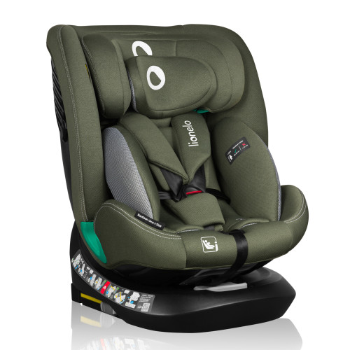 Lionelo Bastiaan One autosedačka s isofixem  40–150 cm  otočná o 360  stupňů Green Olive