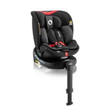 Autosedačka Lionelo Navy i-Size 40–150 cm ISOFIX  4 stupňové polohování opěradla  BLACK_RED