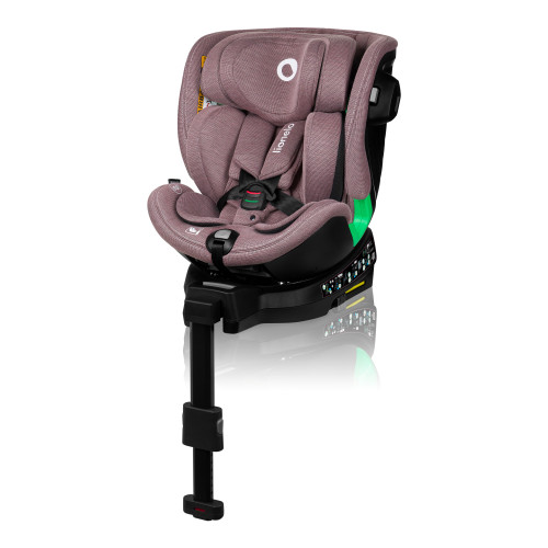 Autosedačka Lionelo HARMONY I-SIZE   Otočná o 360° Pink Mauve Bamboo