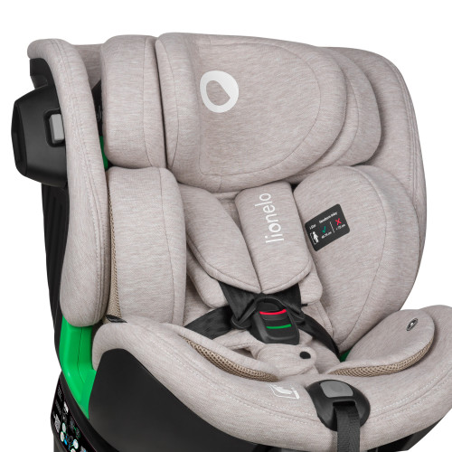 Autosedačka Lionelo HARMONY I-SIZE   Otočná o 360° Beige Sand Bamboo