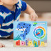 Montessori dřevěné puzzle – Abeceda, delfín a hodiny  s kreslicí tabulkou