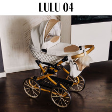 LUXUSNÍ KOČÁREK PRO PANENKY ADBOR LULU  Růžový puntík