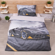 3D povlečení 140x200+70x90 Sportovní auto