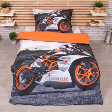 3D povlečení 140x200+70x90 Motorcycle