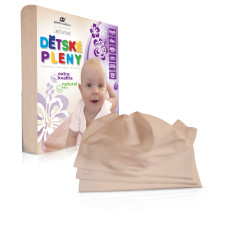 Plena extra kvality 70x70 cm NATURAL - NEBĚLENÉ  10 ks Libštátské pleny 