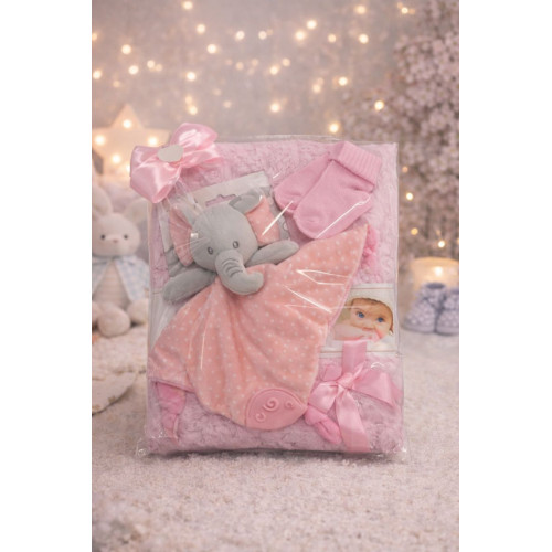 Dárkový set s teploučkou wellsoft dekou, usínáčkem a ponožtičkami - modrá barva Dárkový set s teploučkou wellsoft dekou, usínáčkem a ponožtičkami - modrá barva