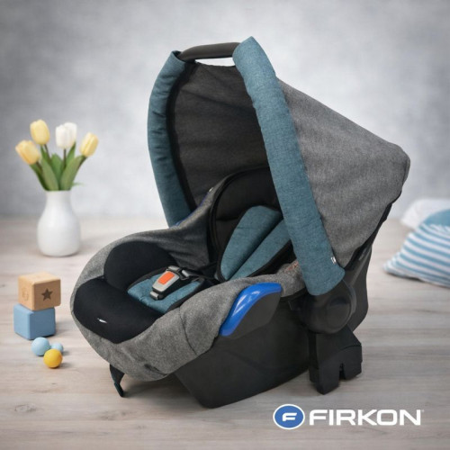 Autosedačka / vajíčko na kočárek FIRKON VESTA 0-13 kg šedá + petrolejová Autosedačka / vajíčko na kočárek FIRKON VESTA 0-13 kg šedá + petrolejová