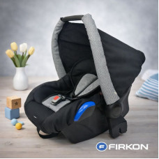 Autosedačka / vajíčko na kočárek FIRKON VESTA 0-13 kg  černá + černo/bílé pepito