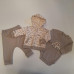 3 - dílný dětský  komplet  mikina na patentky   + tepláky / baggy + body dlouhý rukáv kolekce autíčka  Béžová