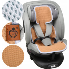 AIR -  vložka proti pocení do autosedačky a kočárku SUPER AIR  VAFLE hnědá   BABYM