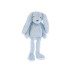 Mini Club zajíček BUNNY plyšový šedo/modrý 30cm dlouhé nohy 0m+ na kartě