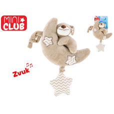 Mini Club Měsíček plyšový 30 cm s pejskem a hracím strojkem – 0 m+ Béžová