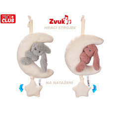 Mini Club Měsíček plyšový 30 cm se zajíčkem  a hracím strojkem – 0 m+ 