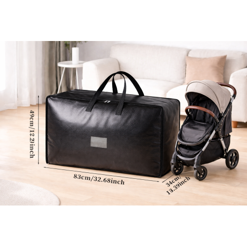 Cestovní taška / obal na kočárek a objemné dětské vybavení 83 × 49 × 34 cm Black pevná Cestovní taška / obal na kočárek a objemné dětské vybavení 83 × 49 × 34 cm Black pevná