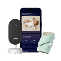 Owlet Dream Duo Mint – chytrá monitorovací ponožka Dream Sock® + 2K HD kamera Dream Sight™