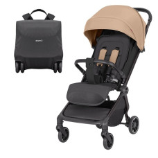 Carrello Atom S – Ultralehký cestovní kočárek vhodný do letadla  do 22 kg  Down Beige