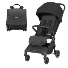 Carrello Atom S – Ultralehký cestovní kočárek vhodný do letadla  do 22 kg  Storm Black