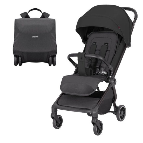 Carrello Atom S – Ultralehký cestovní kočárek vhodný do letadla do 22 kg Storm Black Carrello Atom S – Ultralehký cestovní kočárek vhodný do letadla do 22 kg Storm Black