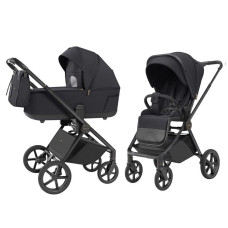 Carrello Ultra 2v1 – Luxusní kombinovaný kočárek s otočným sezením a nosností až 22 kg  Basalt Black