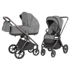 Carrello Ultra 2v1 – Luxusní kombinovaný kočárek s otočným sezením a nosností až 22 kg  Metal Grey