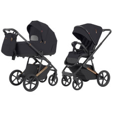 Kombinovaný kočárek Carrello Sigma 2v1 do každého terénu s  nosností až 22 kg  Iridium Black
